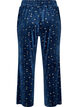 Pyjamahose aus Velours mit Allover-Print, Blau, Packshot image number 1