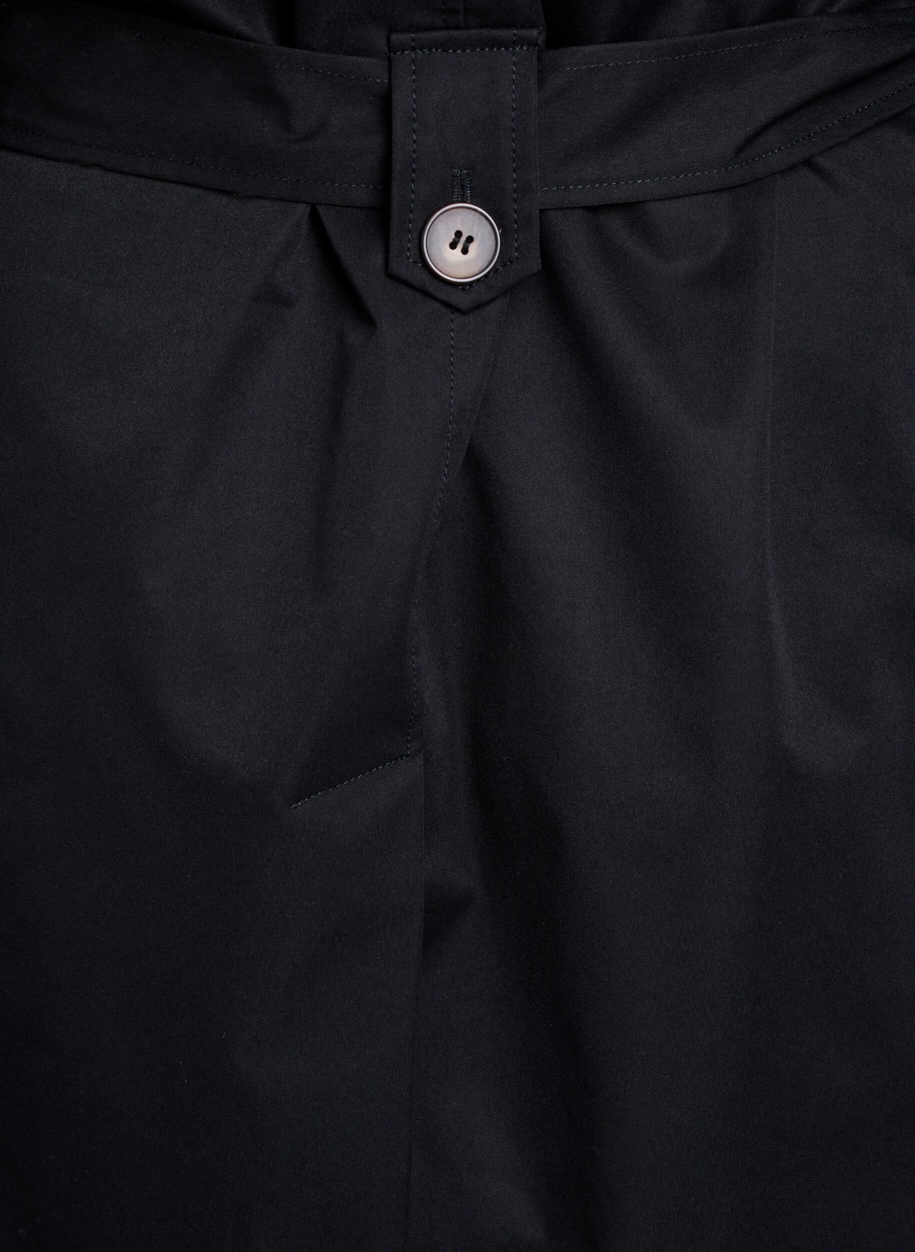 ZizziTrenchcoat in Midi-L&auml;nge mit G&uuml;rtel, Black, Packshot image number 4