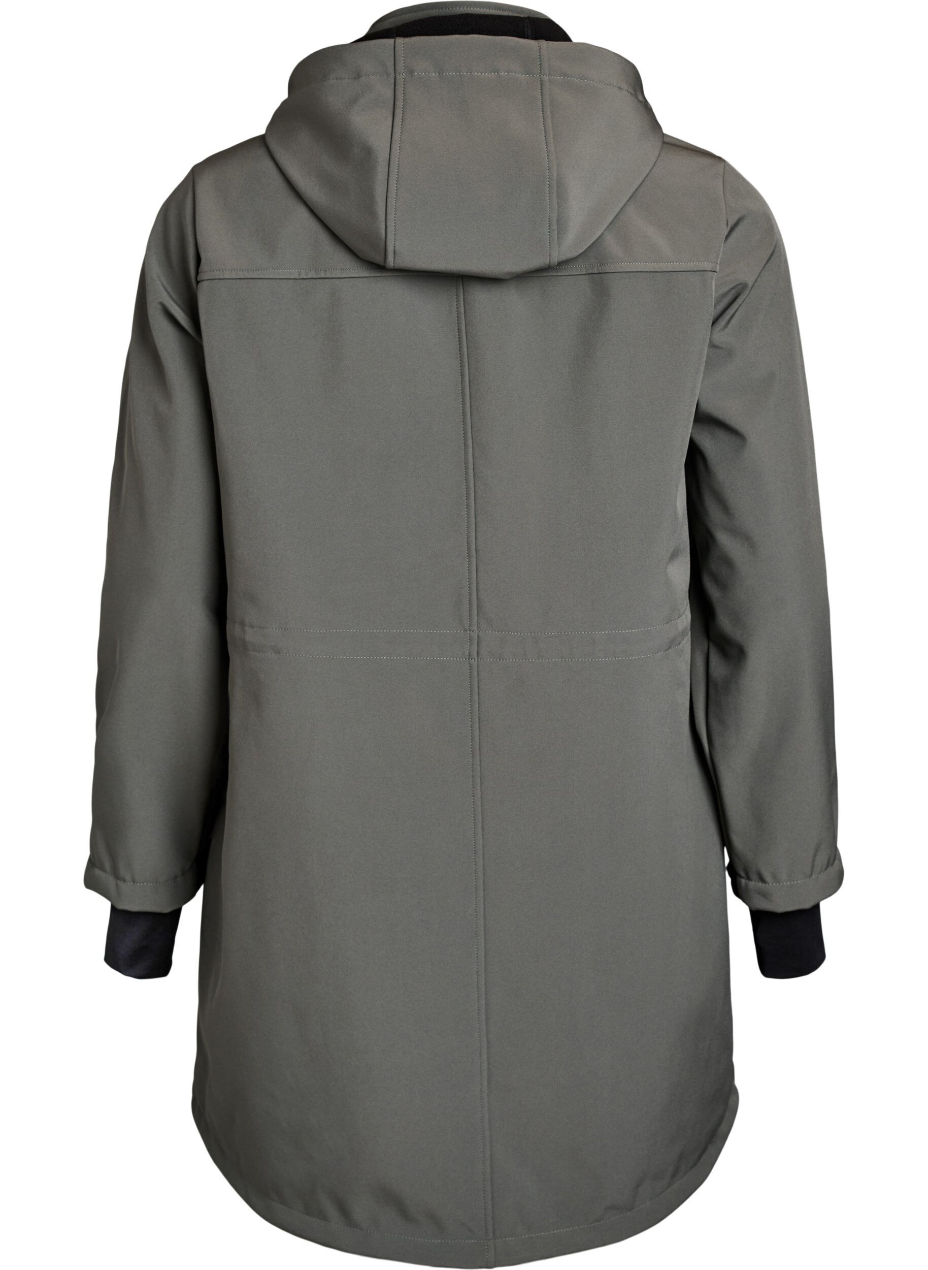 ZizziSoftshelljacke mit abnehmbarer Kapuze, Grau, Packshot image number 1