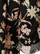 Lange Bluse aus Leinen und Viskose, Schwarz, Packshot image number 3