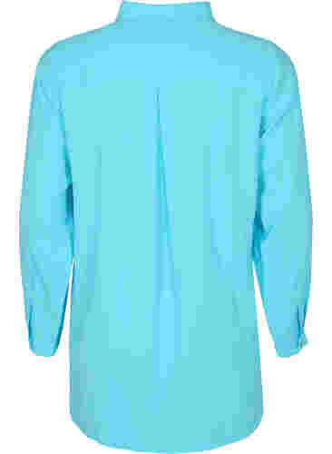 Langes Hemd aus Viskosemischung, Bachelor Button, Packshot image number 1