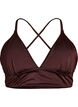 Wende-Bikini-Top mit V-Ausschnitt und Kreuztr&auml;gern, Braun, Packshot image number 0