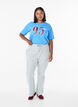 Sportliches T-Shirt aus Bio-Baumwolle, Blau, Model image number 1