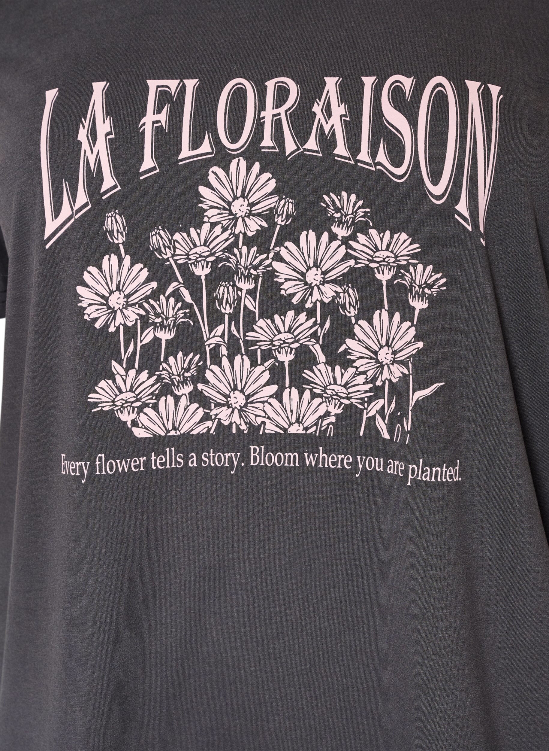 ZizziT-Shirt mit Print, Grau, Packshot image number 2