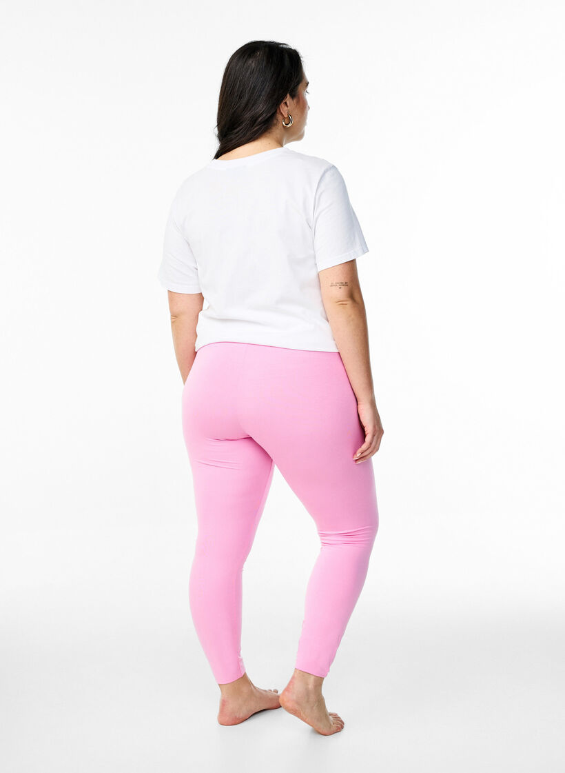 Basic Leggings aus Viskose, Pink, Model image number 2
