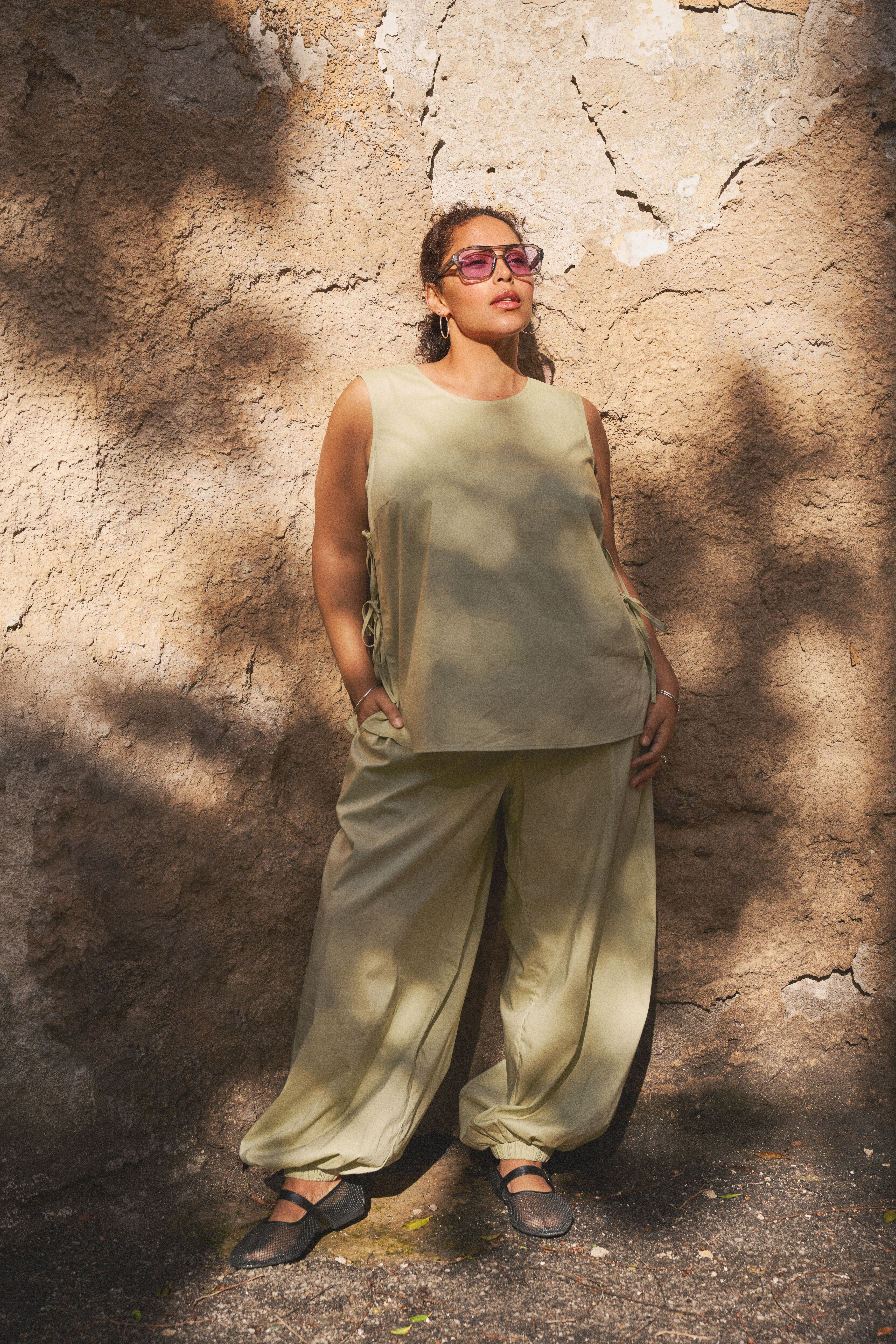 Co-ord Set mit Ballonhose, , Model