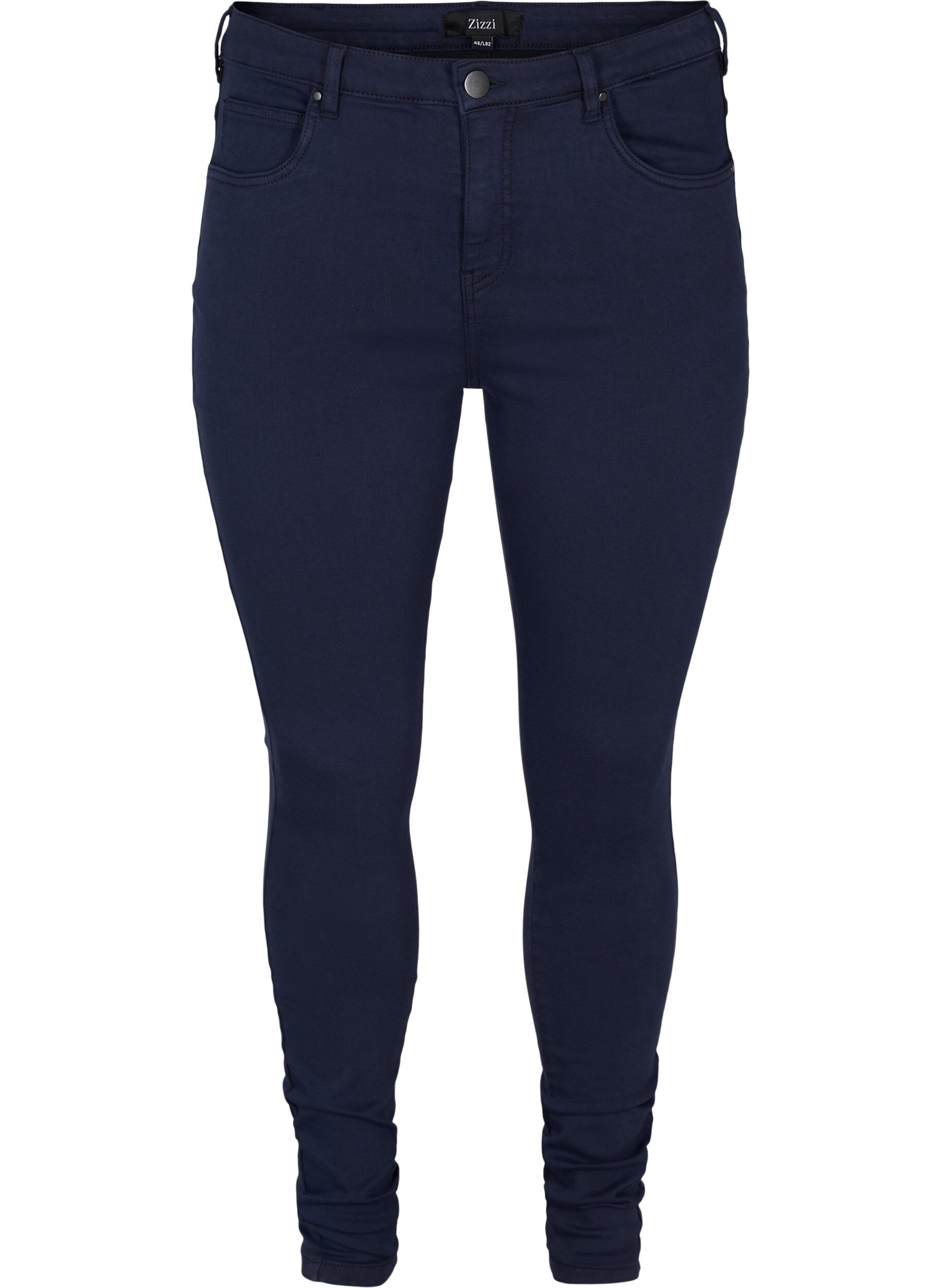 ZizziSuper Slim Amy Jeans mit hoher Taille, Night Sky, Packshot image number 0