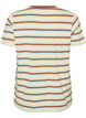 Gestreiftes T-Shirt aus Bio-Baumwolle, Braun, Packshot image number 1