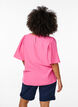 Bluse mit kurzen, weiten Ärmeln, Pink, Model image number 2