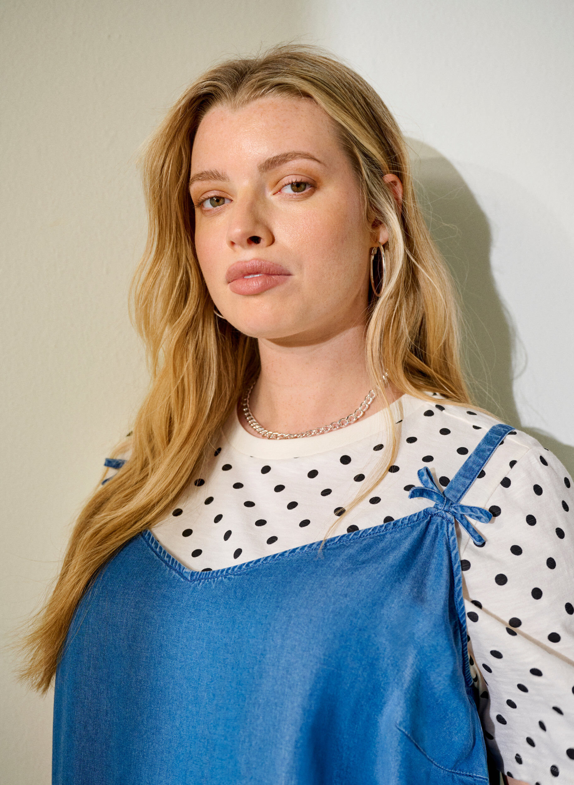 Gepunktetes T-Shirt aus Baumwolle