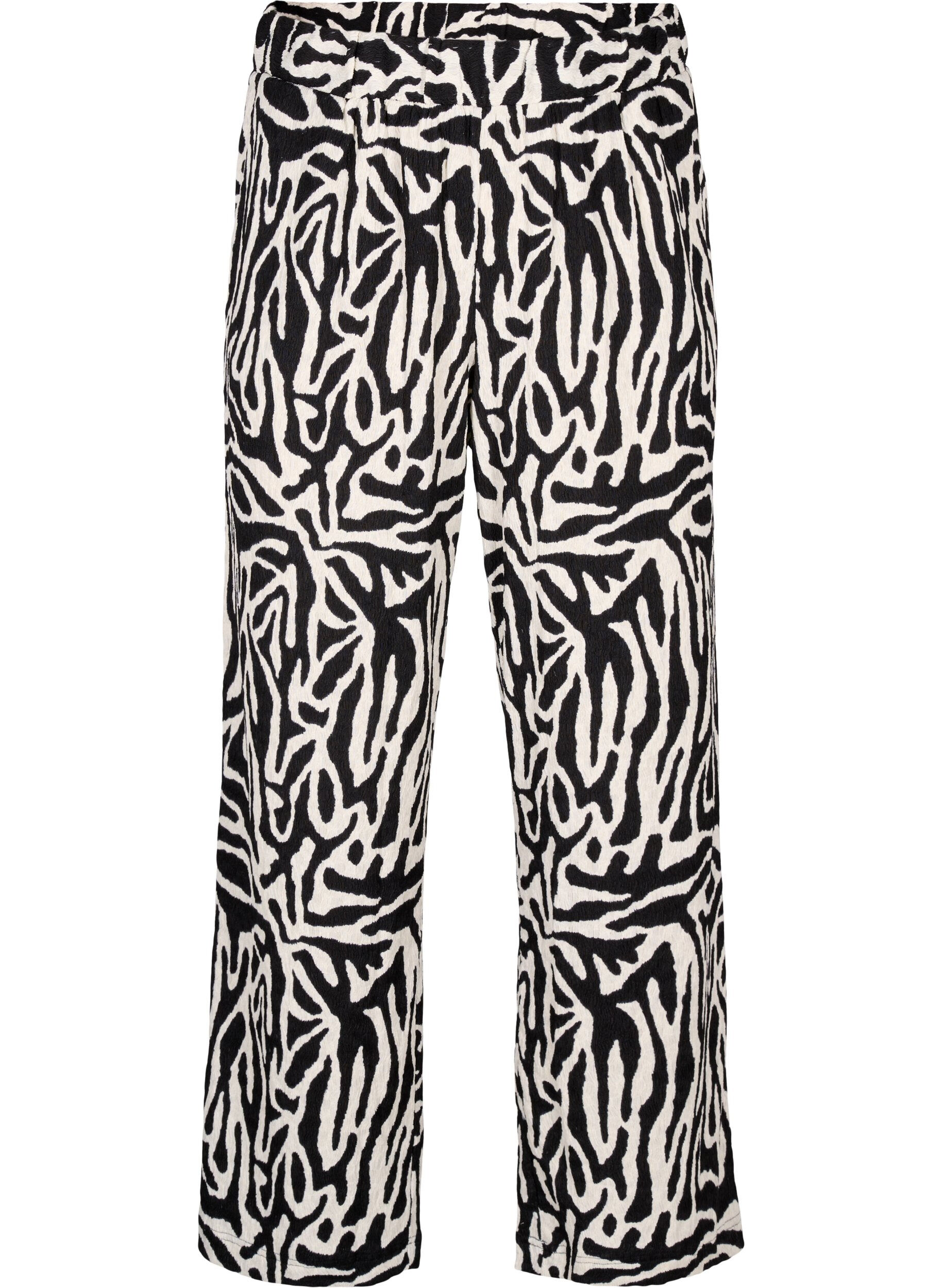ZizziHose mit Zebraprint, Schwarz, Packshot image number 0