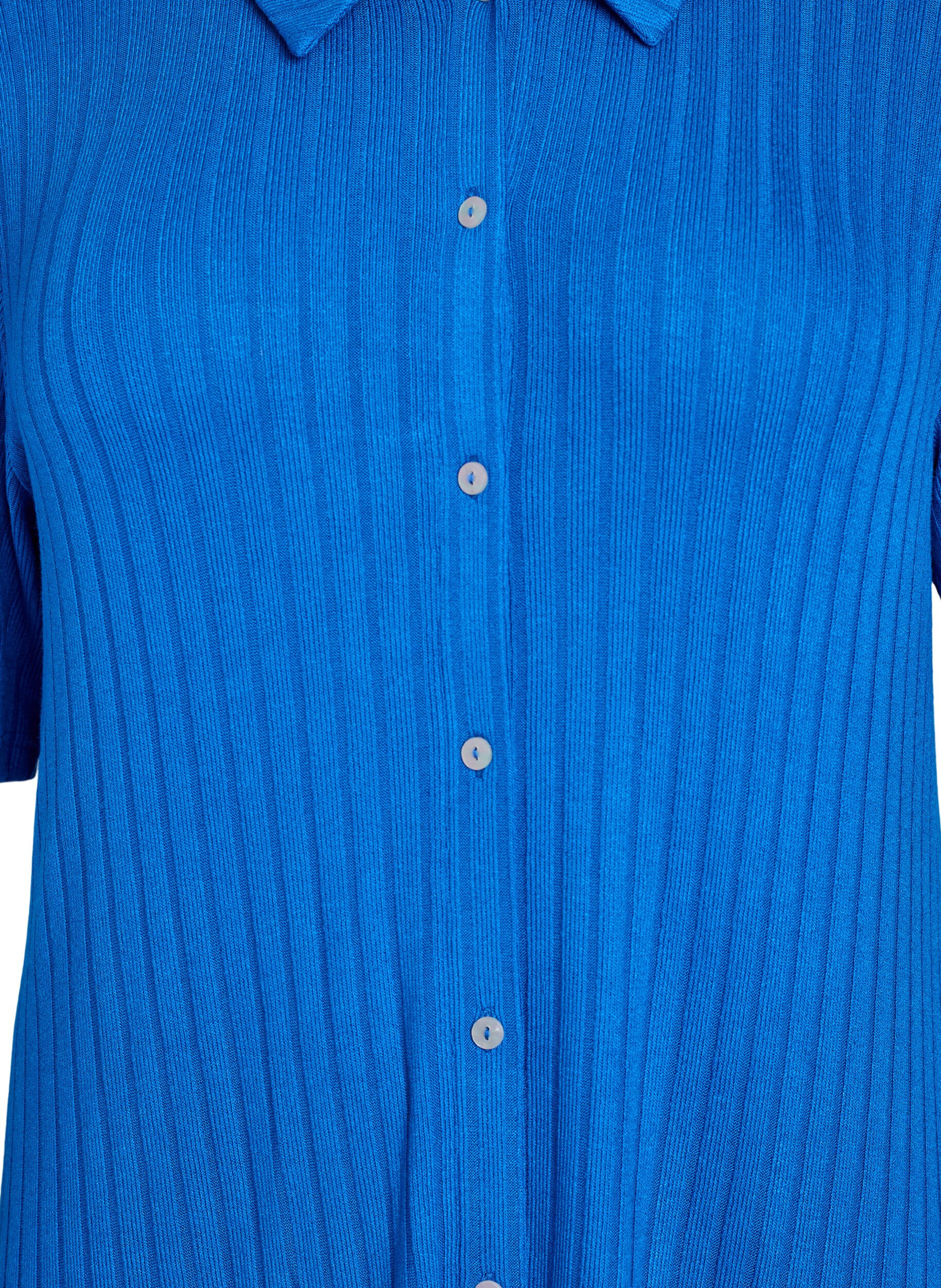 ZizziJerseykleid mit kurzen &Auml;rmeln in Kniel&auml;nge, Blau, Packshot image number 2