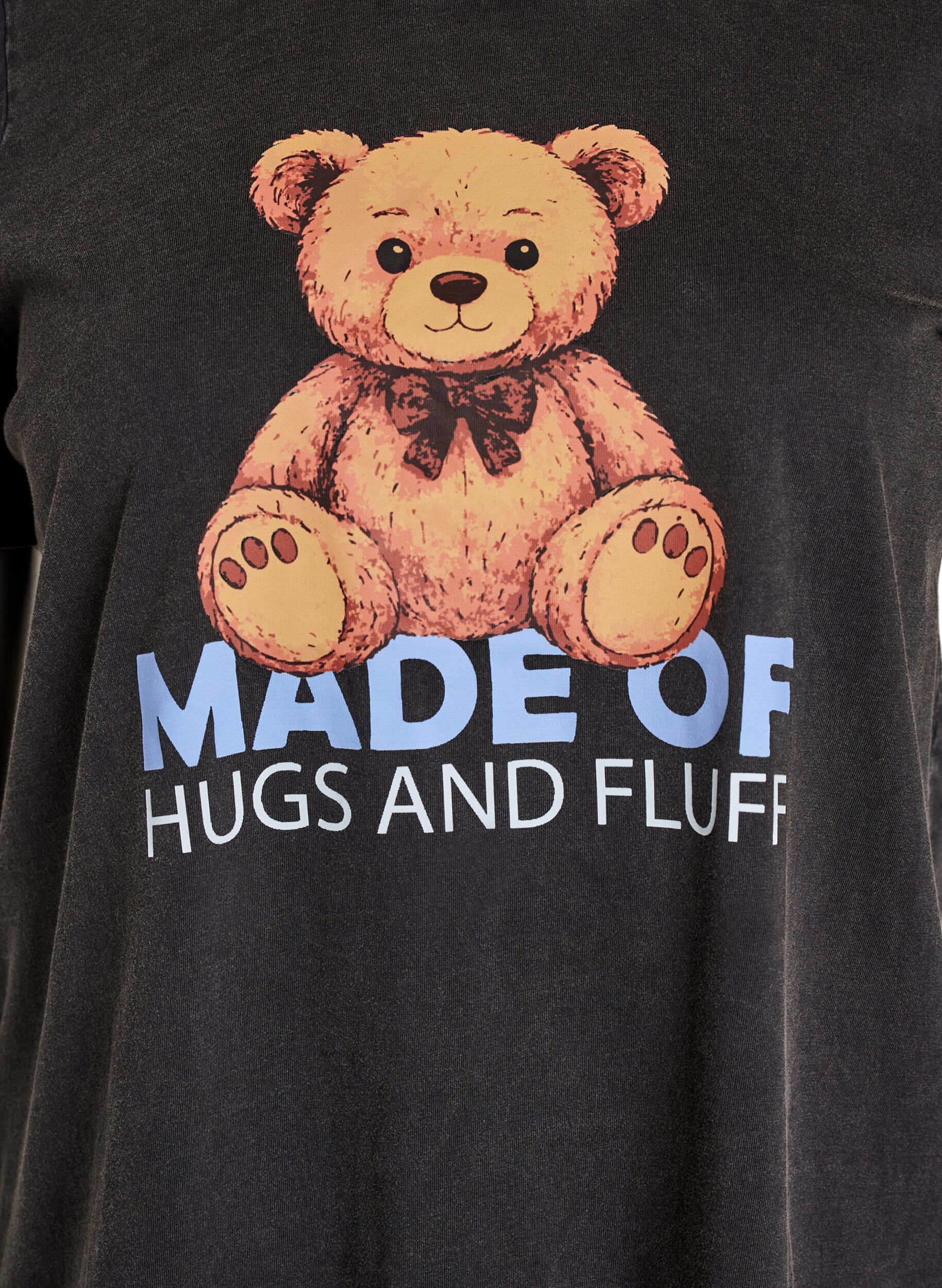 ZizziGrafik-T-Shirt aus Bio-Baumwolle, Schwarz, Packshot image number 2