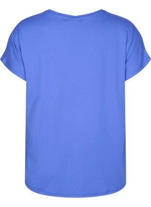 Einfarbiges Trainings-T-Shirt, Dazzling Blue, Packshot image number 1