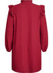 Kurzes Kleid mit R&uuml;schen und Glitzer , Dunkles Bordeaux, Packshot image number 1