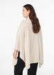 Poncho mit Rippdetails und Rundhalsausschnitt, Beige, Model image number 2