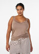 Top aus Viskose mit Spitze, Beige, Model image number 0