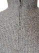 Strickweste mit hohem Kragen und kurzem Rei&szlig;verschluss, Grau, Packshot image number 2