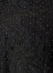 Jacquardbluse mit funkelnden Details und Puff&auml;rmeln, Schwarz, Packshot image number 2