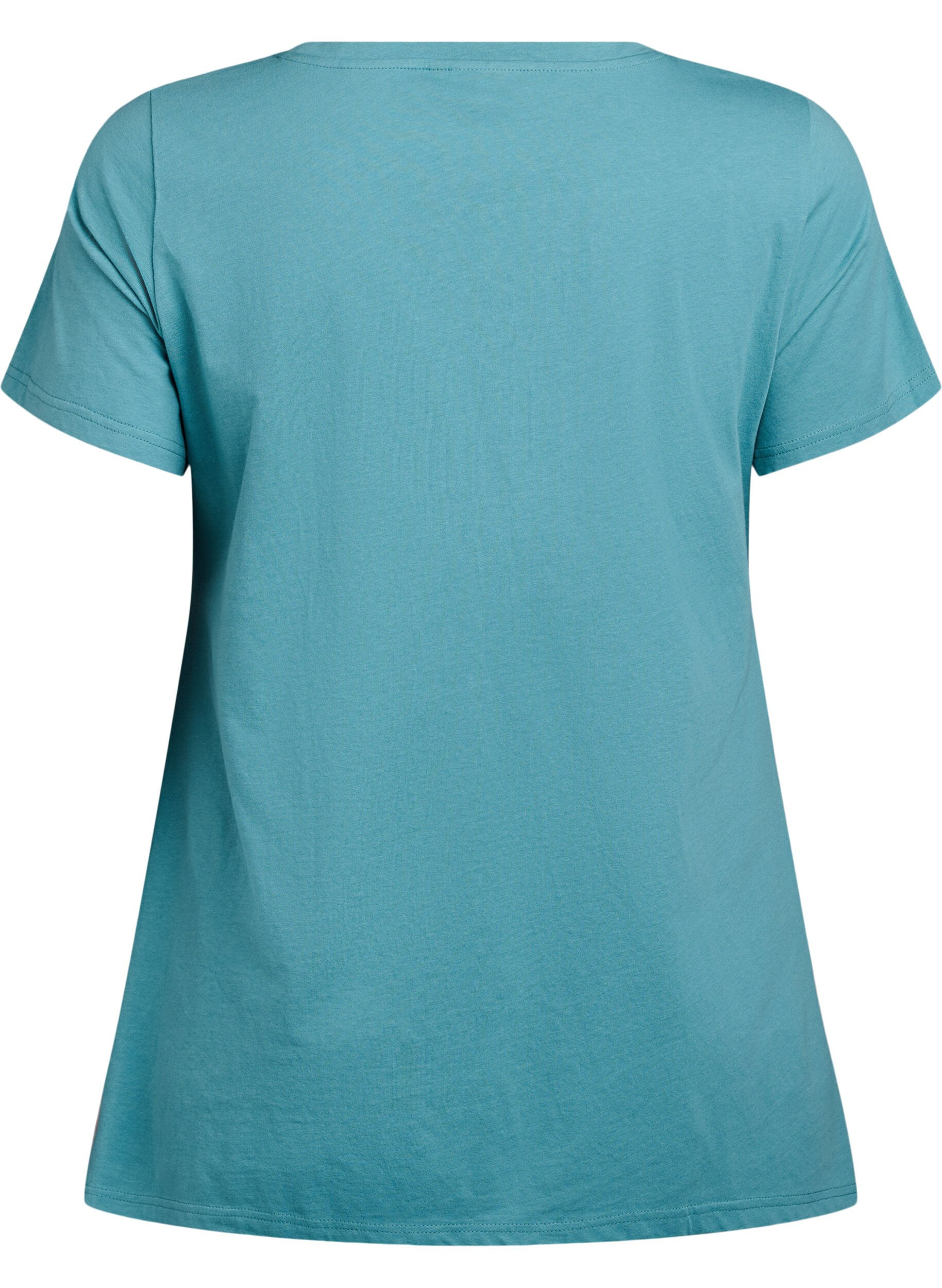 ZizziT-Shirt mit Rundhalsausschnitt und A-Linie, Gr&uuml;n, Packshot image number 1