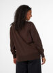 Feinstrick-Strickjacke mit Rundhalsausschnitt, Braun, Model image number 2