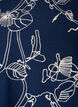 Kurz&auml;rmelige Bluse mit Stickmuster, Blau, Packshot image number 2
