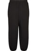 Hoch taillierte Ballonhose aus Jersey, Schwarz, Packshot image number 1
