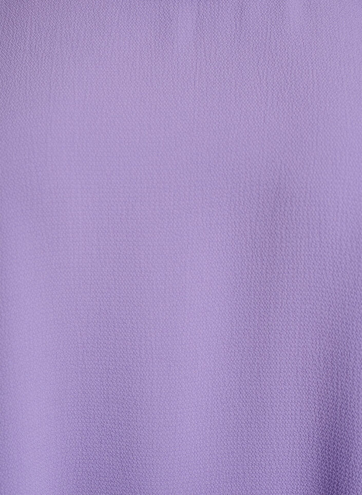 Bluse mit kurzen &Auml;rmeln und Rundhalsausschnitt, lila, Packshot image number 2