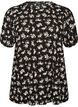 Bluse mit langen &Auml;rmeln und gebl&uuml;mtem Print, Schwarz, Packshot image number 0