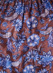 Gebl&uuml;mte Bluse mit R&uuml;schen&auml;rmeln, Braun, Packshot image number 2