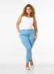 Cropped Amy Jeans mit Reißverschluss, Blau, Model image number 0