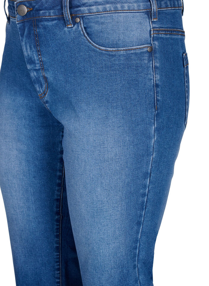 Emily Schmale Passform Denim-Caprihose, Blue Denim, Packshot image number 2