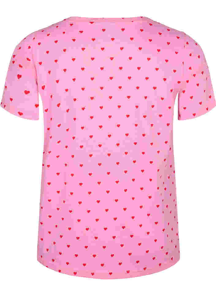 Baumwoll-T-Shirt mit Print, Rosebloom AOP, Packshot image number 1