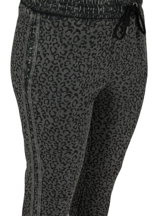 Sweatpants aus Baumwolle in Leopardenprint, Grey Leo Acid Wash, Packshot image number 2