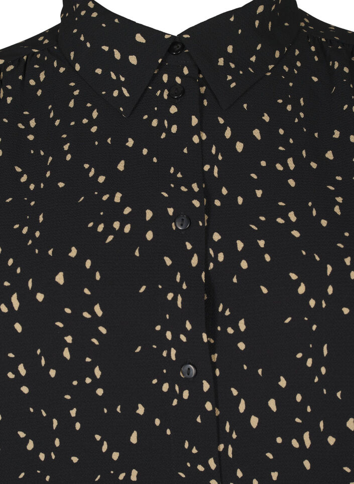 Gepunktetes Hemd, Black w. Dot AOP, Packshot image number 2