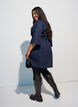 Jeanskleid mit G&uuml;rtel und 3/4-&Auml;rmeln, Blau, Model image number 2