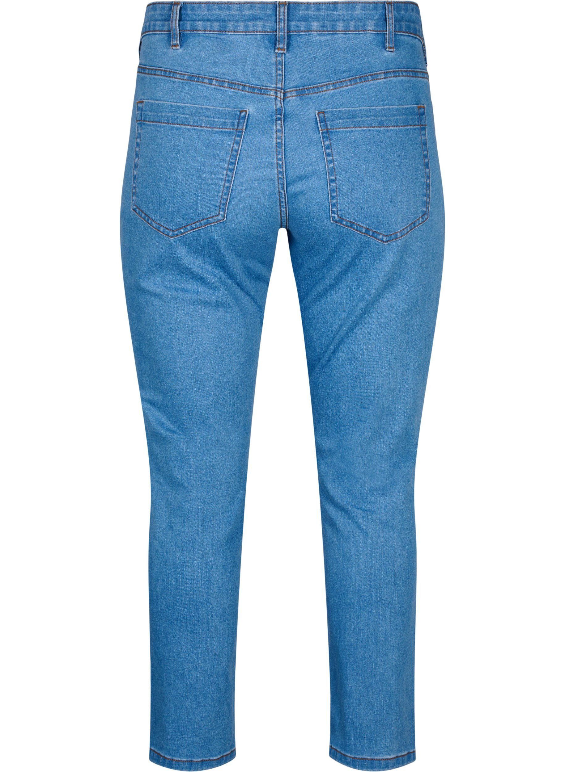 ZizziSchmal geschnittene Emily Jeans mit Perlen, Light Blue, Packshot image number 1