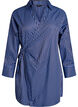 Gestreifte Bluse mit Wickeloptik und Bindeg&uuml;rtel, Blau, Packshot image number 0