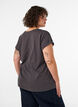 T-Shirt mit dekorativem Frontprint, Grau, Model image number 2