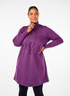 Kurzes Sweatshirtkleid mit Stehkragen und verstellbarer Taille, Deep Purple, Model image number 0
