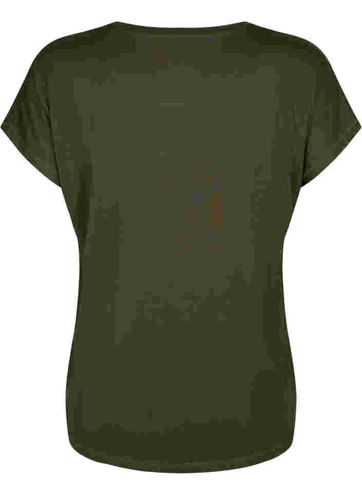 Kurzarm Trainingsshirt, Forest Night, Packshot image number 1