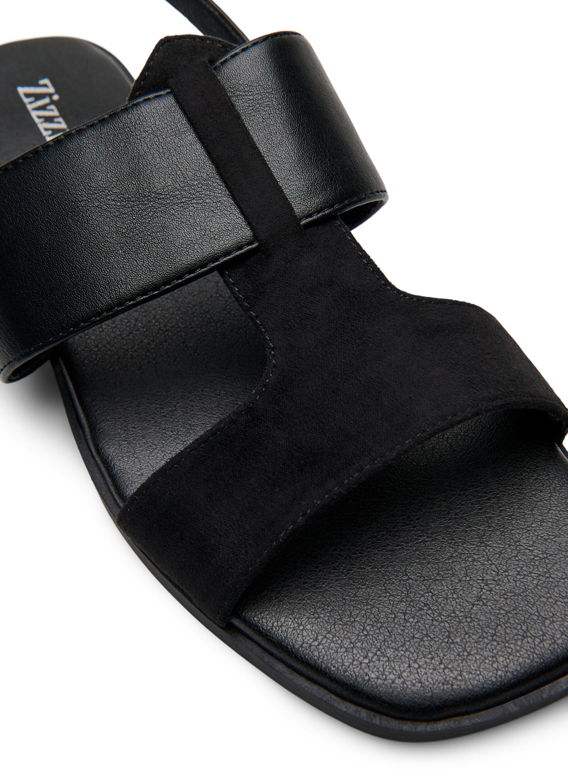 ZizziExtra-Weite - Sandalen mit breiten Riemen, Schwarz, Packshot image number 3