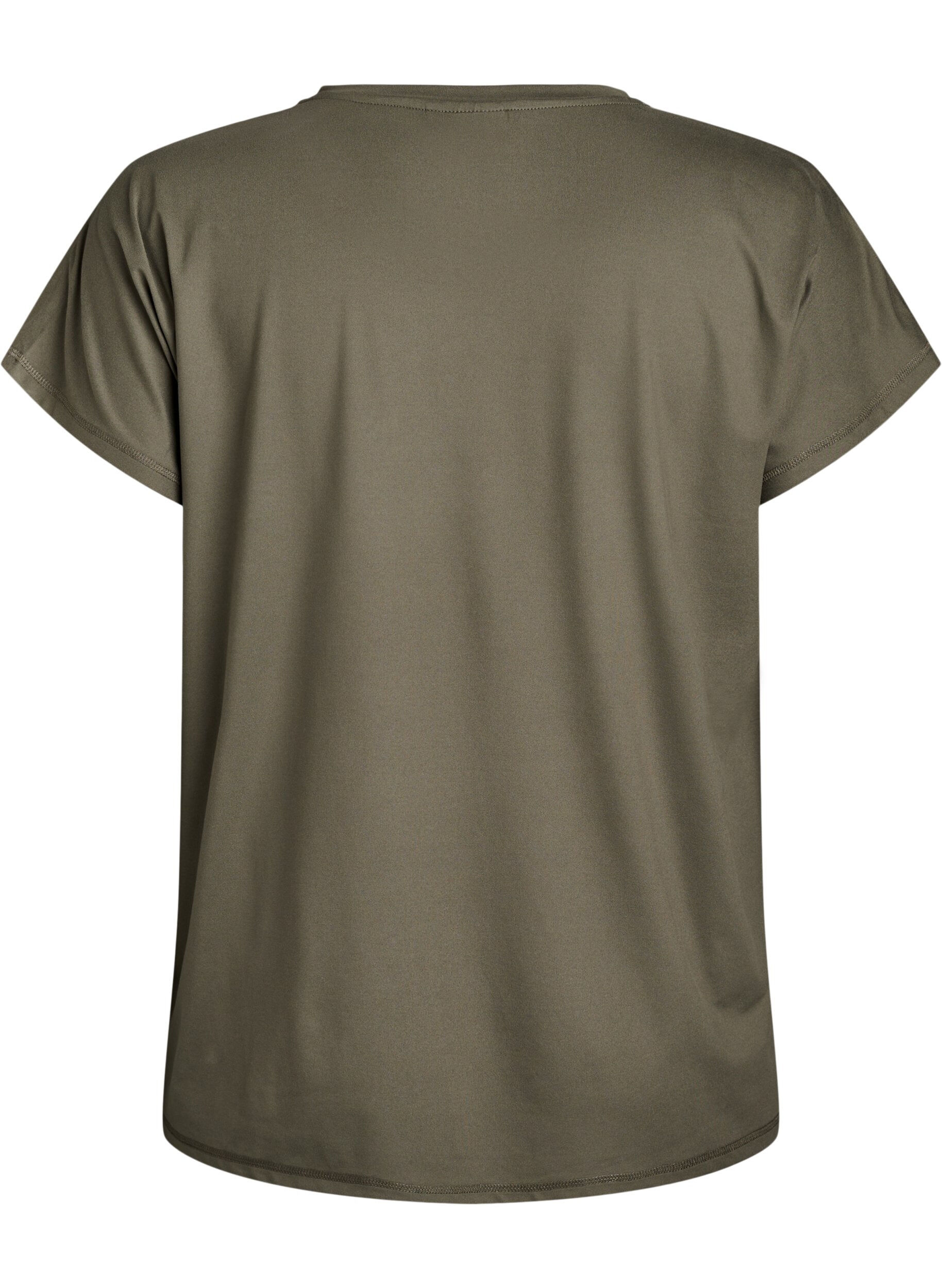 ZizziEinfarbiges Trainings-T-Shirt, Gr&uuml;n, Packshot image number 1