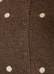 Strickjacke mit Punktmuster, Braun, Packshot image number 2
