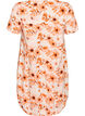 Kurz&auml;rmliges Baumwollkleid mit Aufdruck, Orange, Packshot image number 1