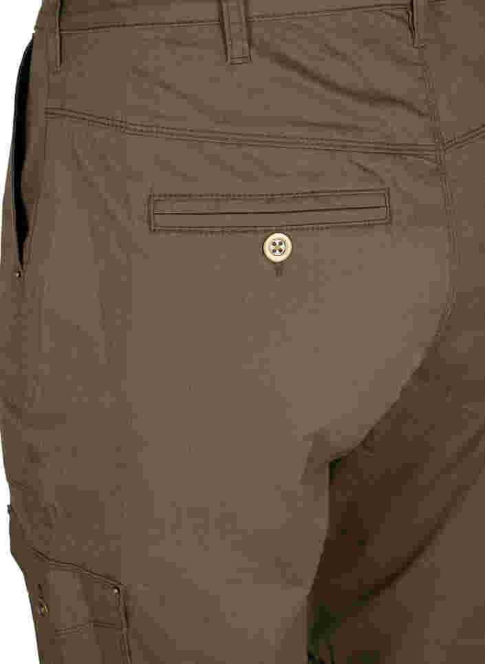Shorts aus Baumwolle mit Taschen, Tarmac, Packshot image number 3