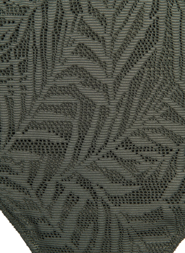 Brasilianischer Bikini-Slip aus strukturiertem Mesh, Gr&uuml;n, Packshot image number 2