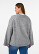 Locker gestrickte Bluse mit Alpaka und Wolle, Grau, Model image number 2