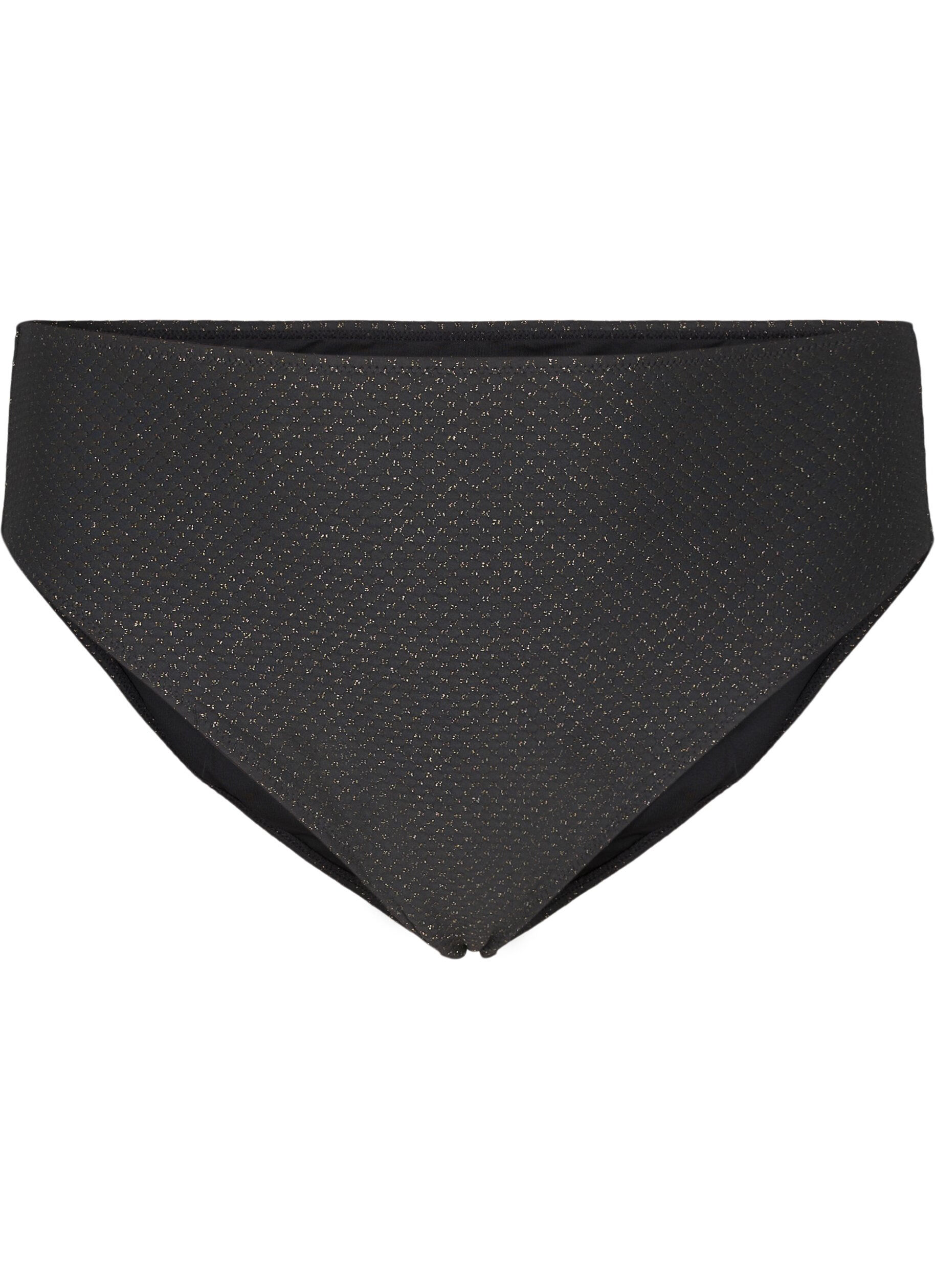 Bikinihose mit Glitzer und Tai-Schnitt