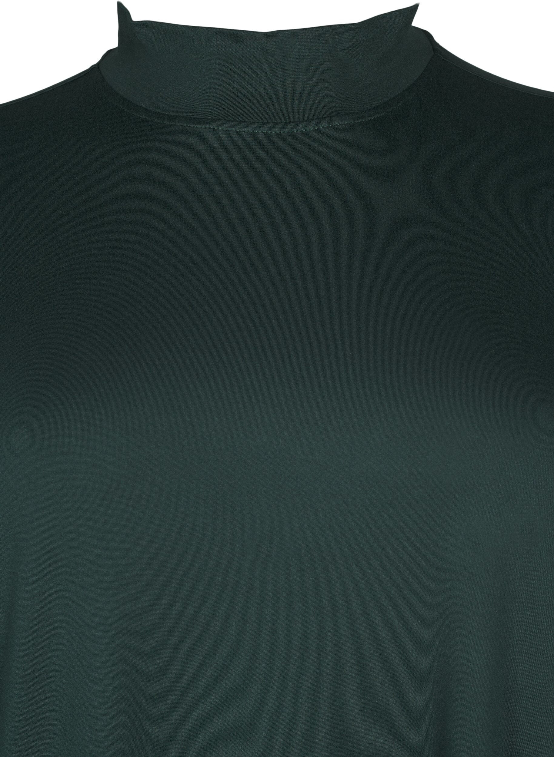 ZizziFLASH &ndash; Lang&auml;rmeliges Kleid mit Rollkragen, Gr&uuml;n, Packshot image number 2